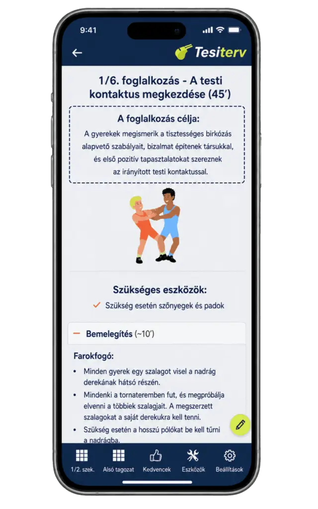 Tesiterv mintaóra részletei